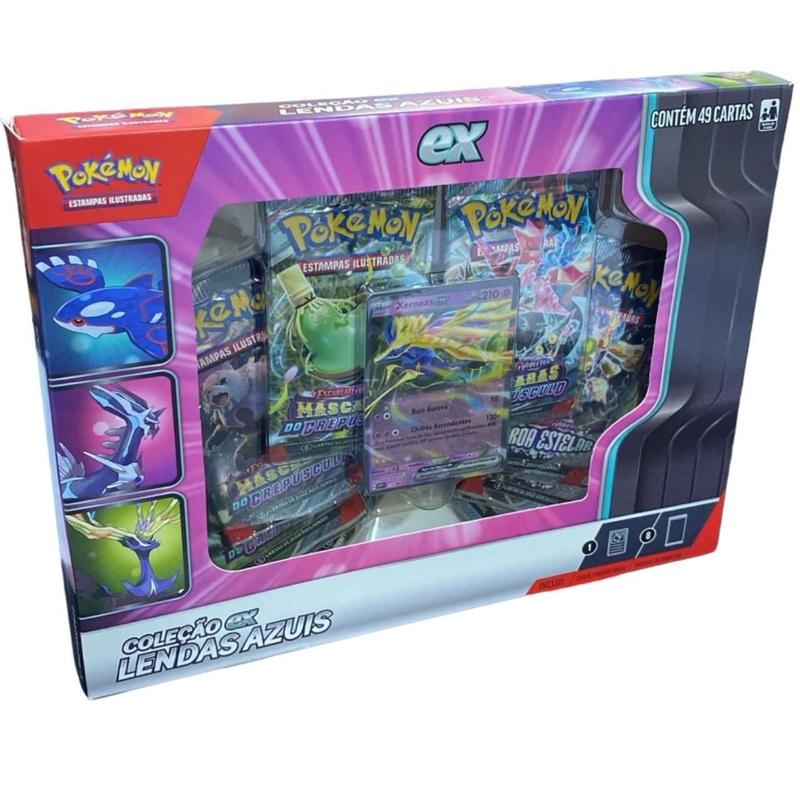 Box Pokémon Coleção Lendas Azuis Xerneas EX - Certificado FSC